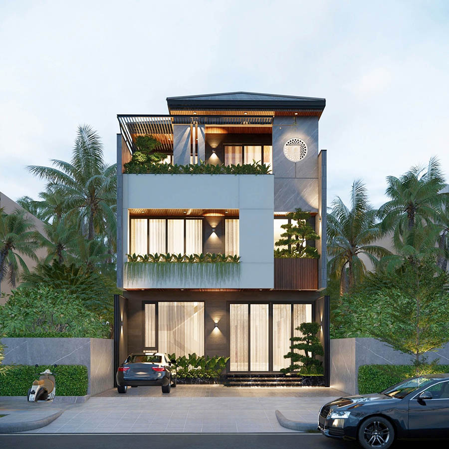 Thiết kế 3D mẫu villa tại bình thuận