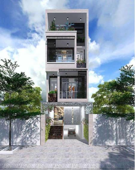 Mẫu nhà phố tầng hầm