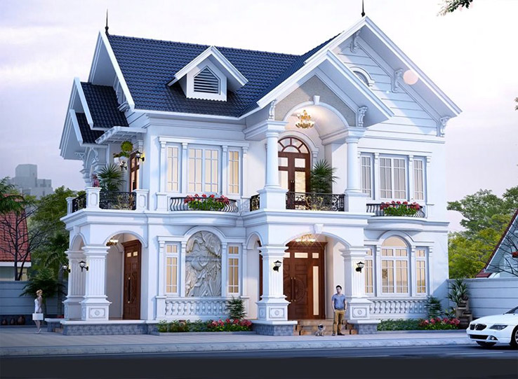 Biệt thự mini 2 tầng