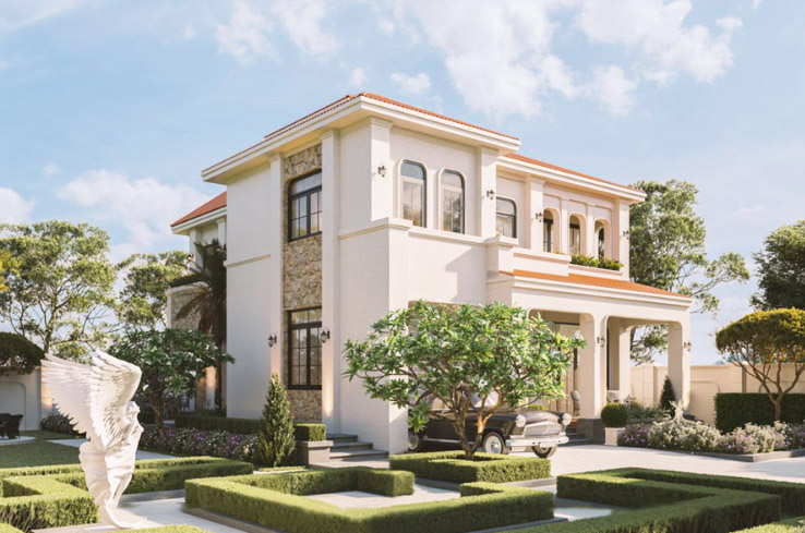 Xây nhà biệt thự mini 