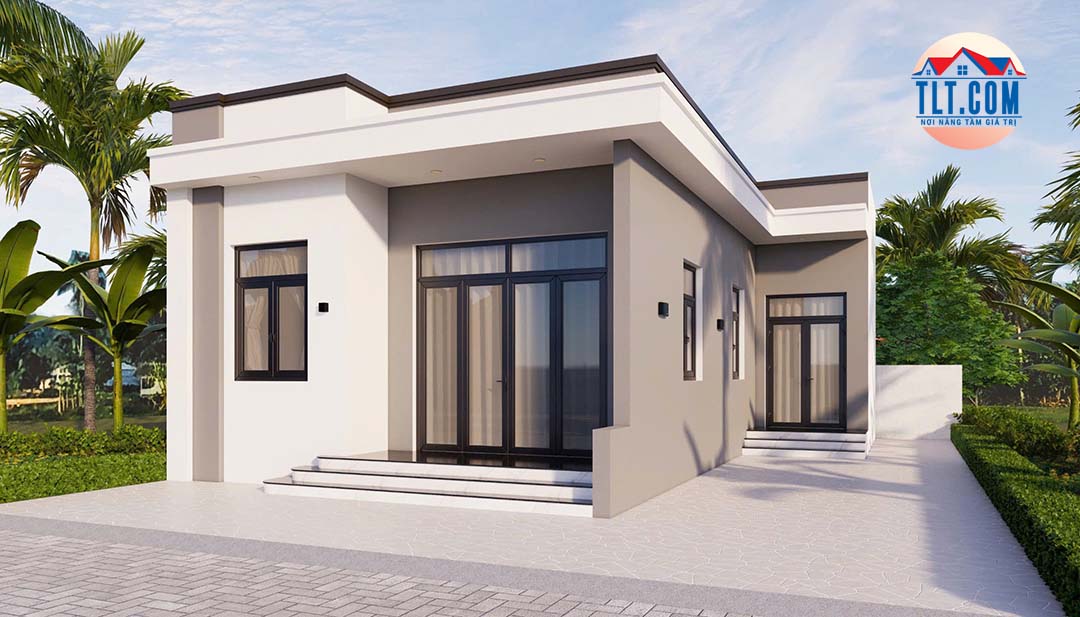 Phối cảnh 3D mẫu nhà cấp 4