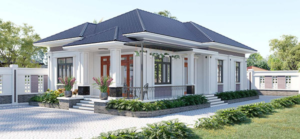 Nhà cấp 4 mái nhật hiện đại