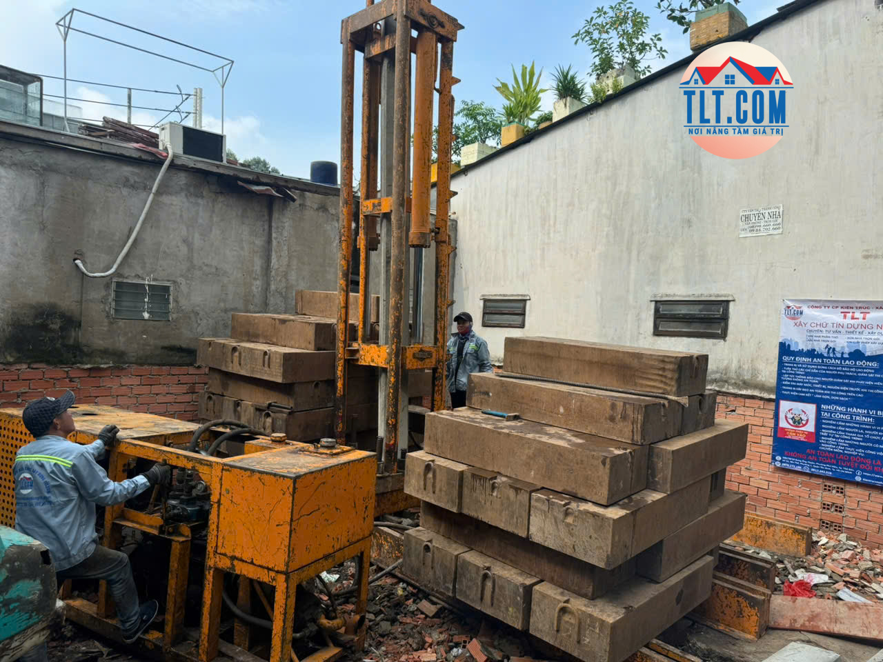 Thi công ép cọc