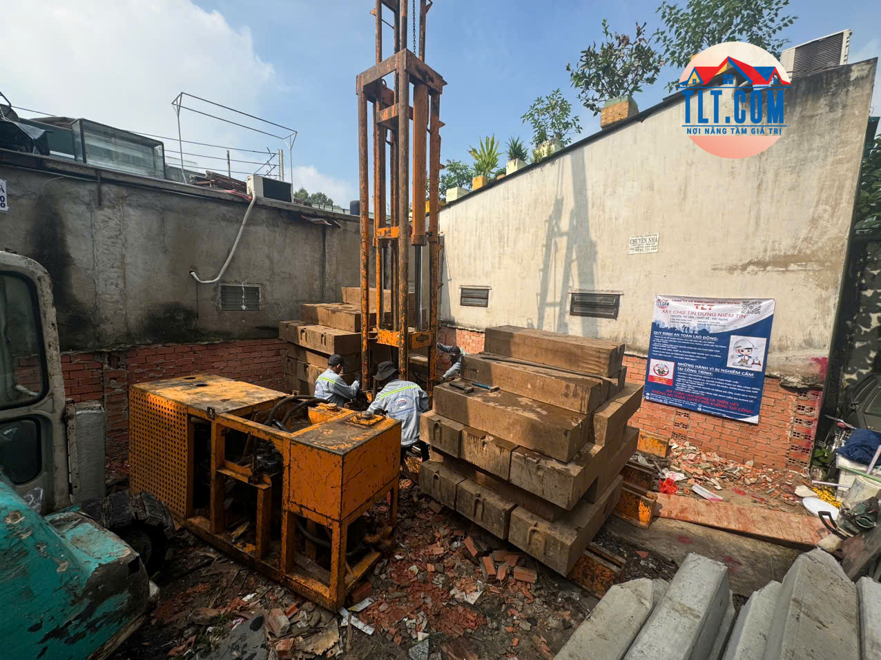 Ép cọc công trình xây nhà tại thủ đức