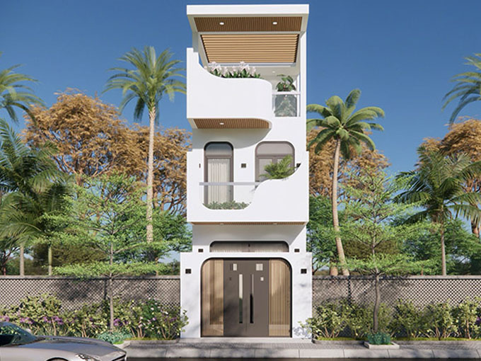 Mẫu nhà 1 trệt 2 lầu