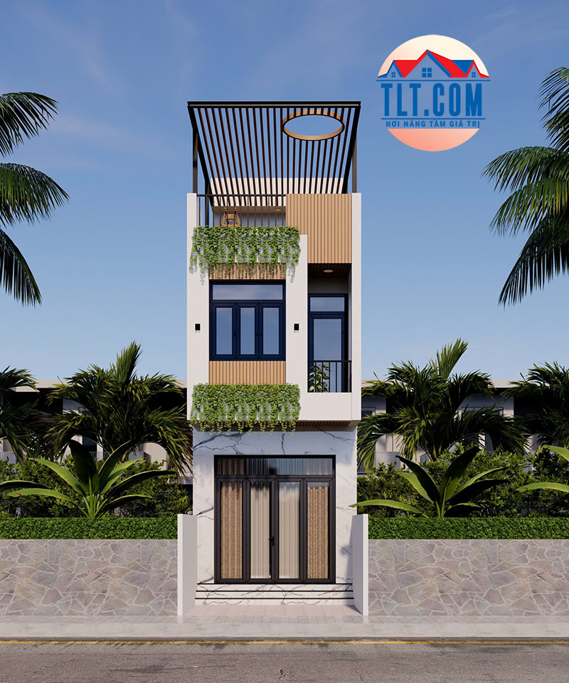 Thiết kế nhà 1 trệt 1 lầu hiện đại