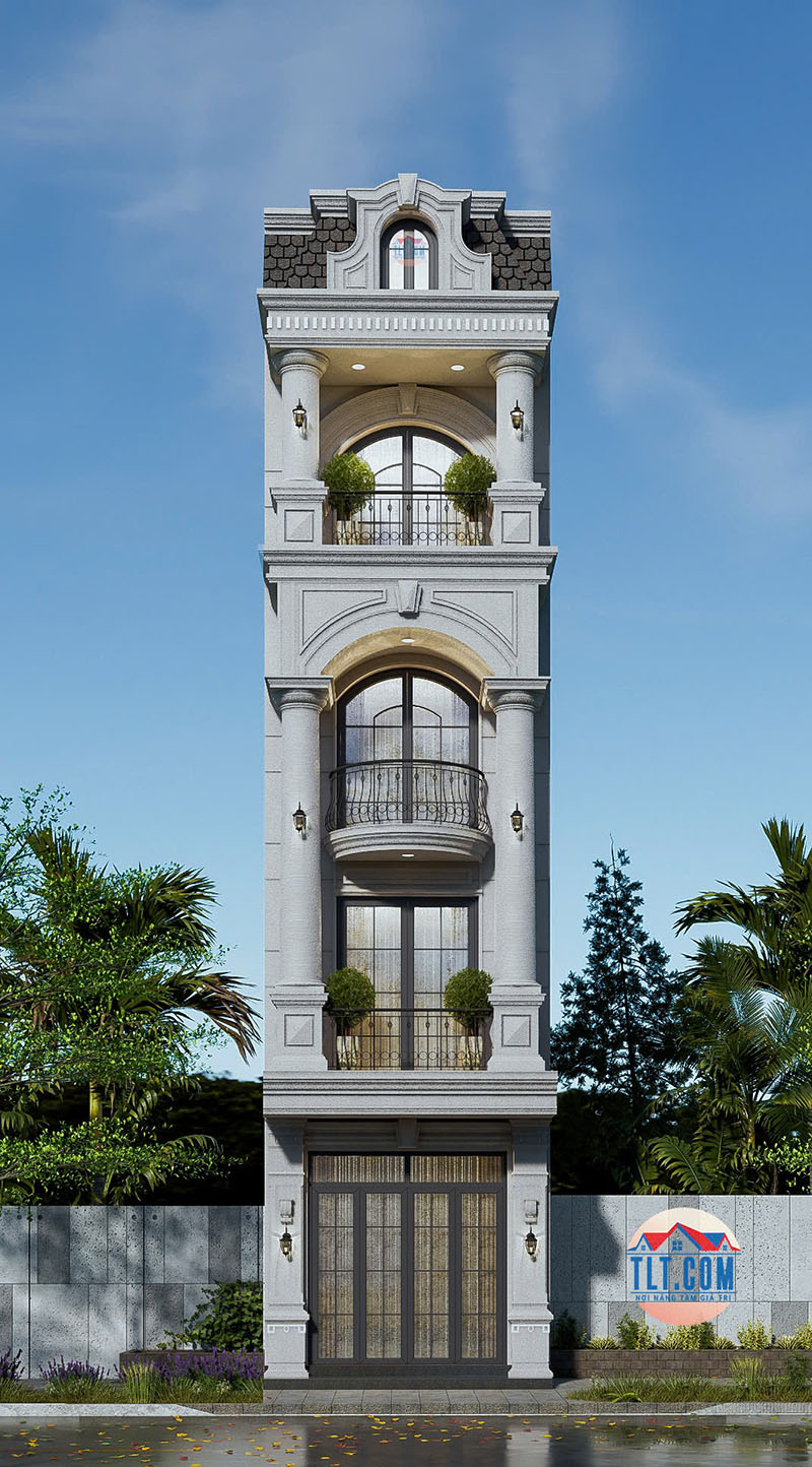 Thiết kế mẫu nhà tân cổ điển