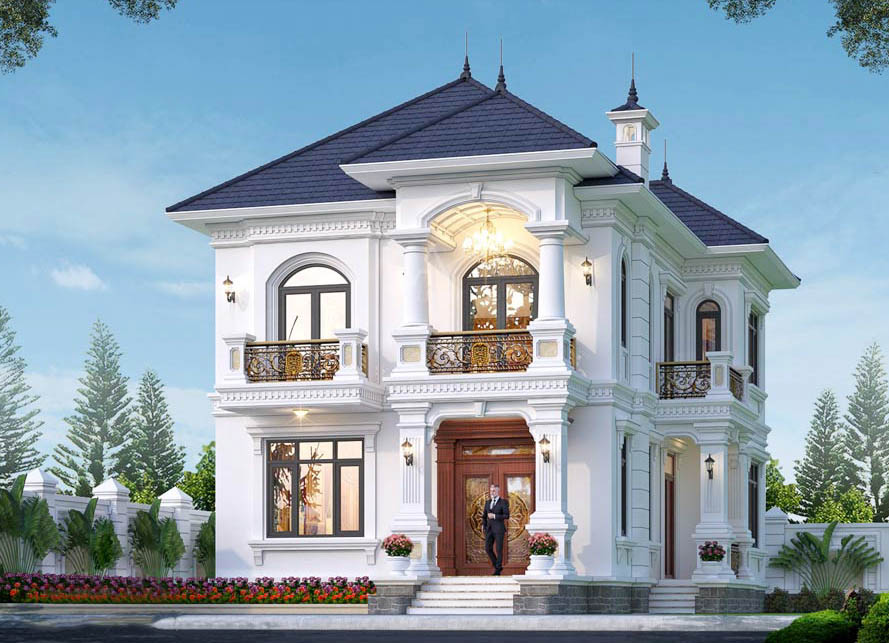 Mẫu biệt thự 2 tầng hoàn thiện