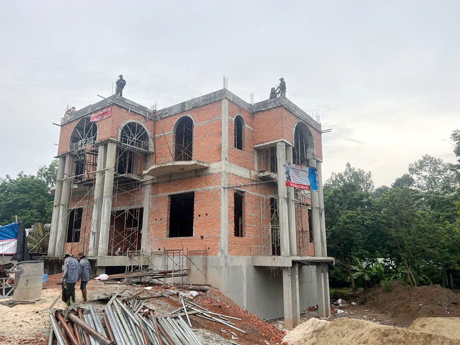 Xây dựng nhà biệt thự phần thô