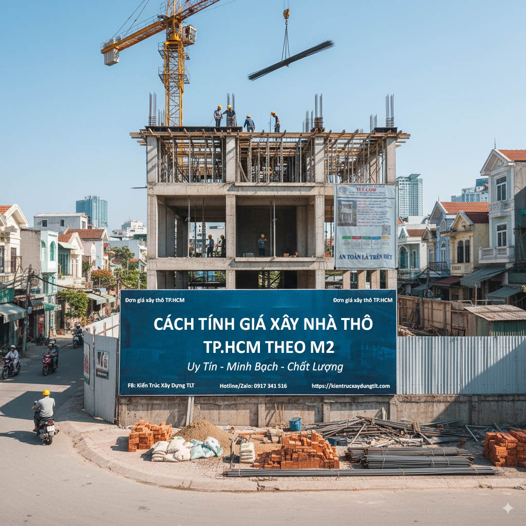 giá xây nhà phần thô tphcm
