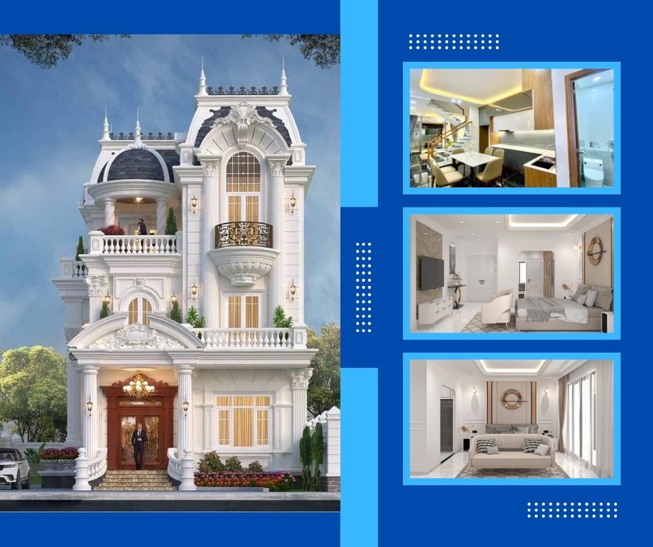 Nhà 1 trệt 2 lầu