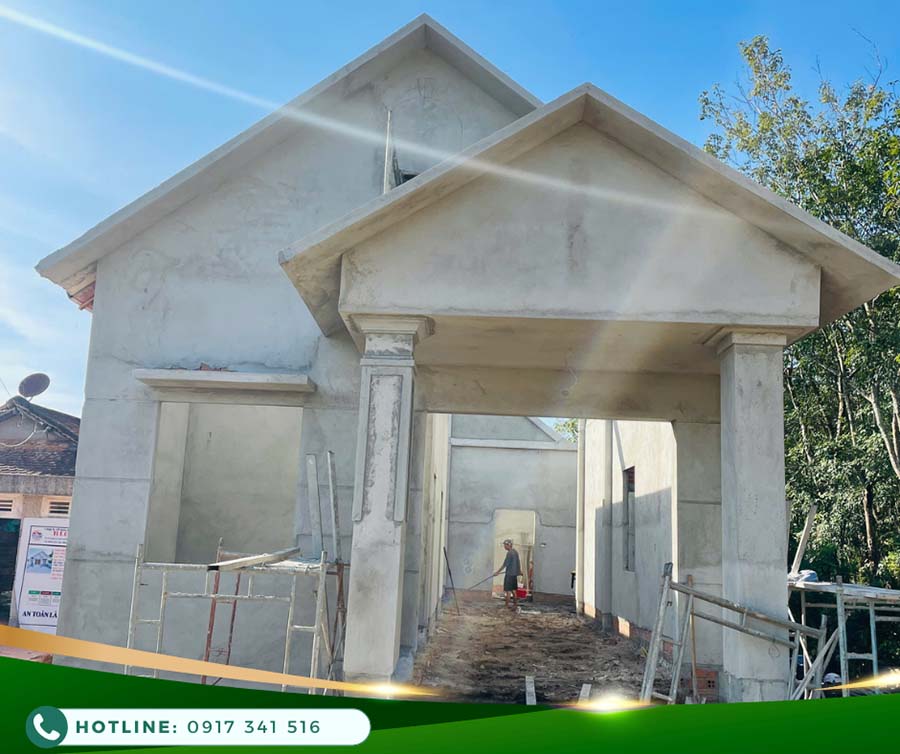 b&agrave;n giao nh&agrave; cấp 4 m&aacute;i th&aacute;i t&acirc;y ninh