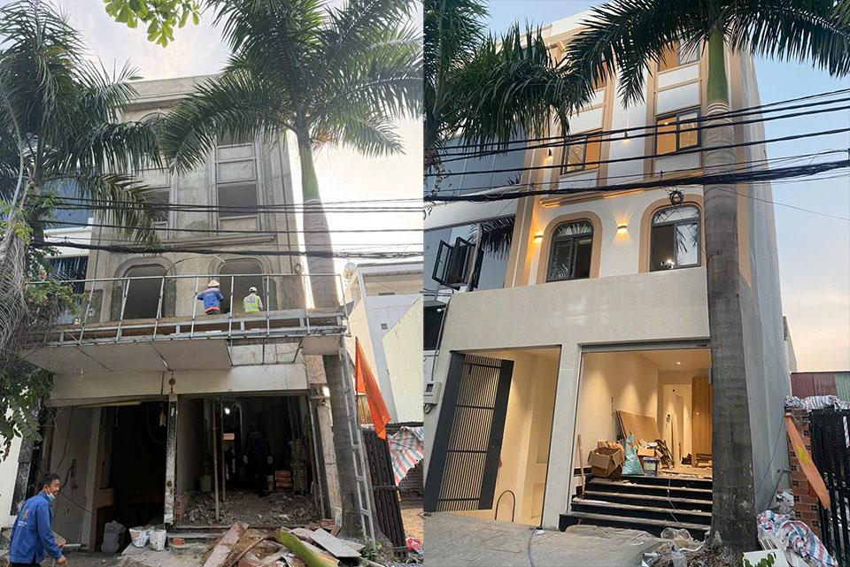 trước v&agrave; sau khi cải tạo