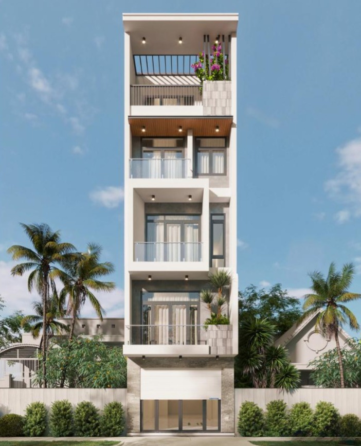 Nh&agrave; phố 5 tầng