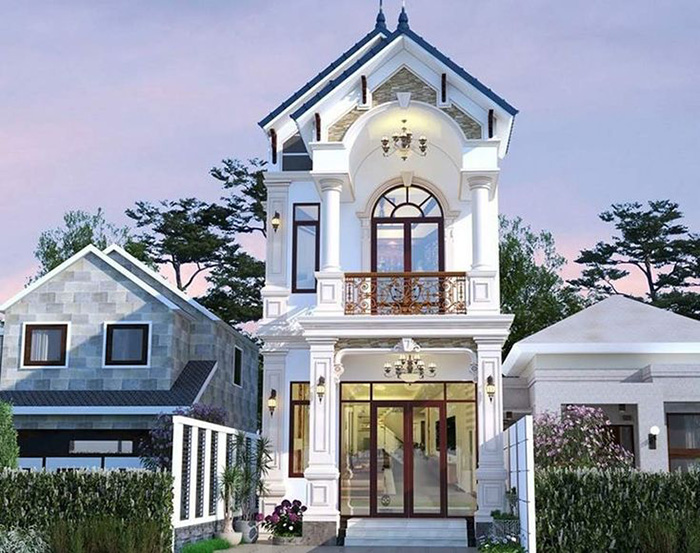 Mẫu nh&agrave; 2 tầng m&aacute;i Th&aacute;i