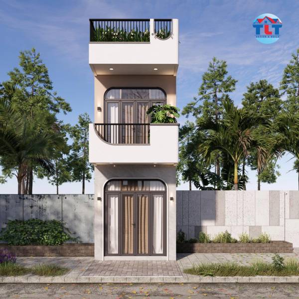 Nh&agrave; phố 1 trệt 1 lầu c&oacute; s&acirc;n thượng