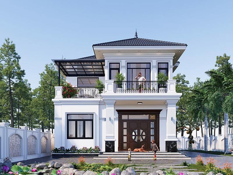 Nh&agrave; 1 trệt 1 lầu m&aacute;i Nhật