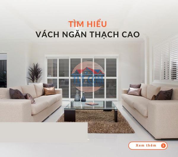 Vách ngăn thạch cao trong xây dựng nhà