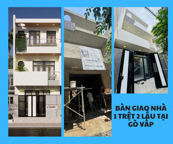 Bàn Giao Nhà 1 Trệt 2 Lầu Tại Gò Vấp | Xây Nhà Trọn Gói TLT