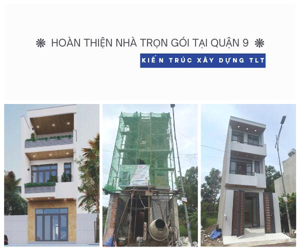 Hoàn Thiện Nhà Trọn Gói Quận 9 - Mẫu nhà 3 tầng hiện đại