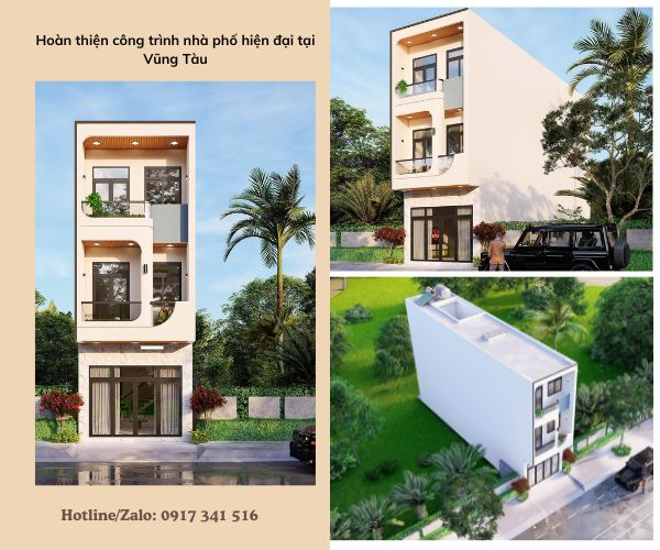 Hoàn Thiện Nhà Phố Hiện Đại Tại Vũng Tàu – Tiện Nghi & Đẳng Cấp