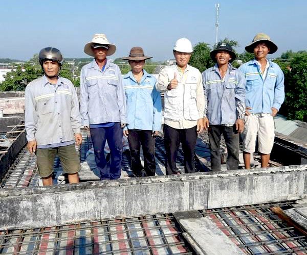 Cập nhật tiến độ xây nhà phần thô Chú Thiện ở Bình Phước