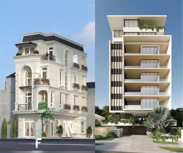 Thiết kế thi công xây dựng Khách Sạn đẹp - uy tín - chuyên nghiệp