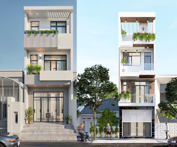 Mẫu nhà 1 trệt 2 lầu sân thượng TPHCM đang được ưu chuộng