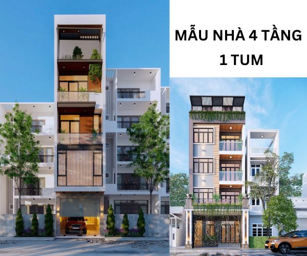 Nhà 4 Tầng 1 Tum – Giải Pháp Kiến Trúc Thông Minh Cho Đô Thị