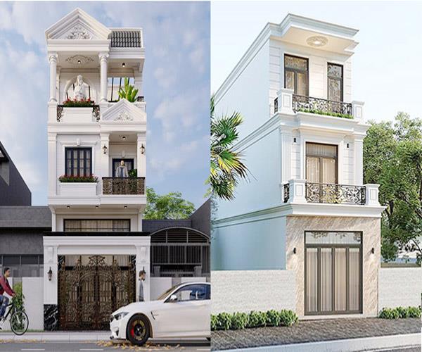 Mẫu Thiết Kế Nhà Phố Tân Cổ Điển 3 Tầng