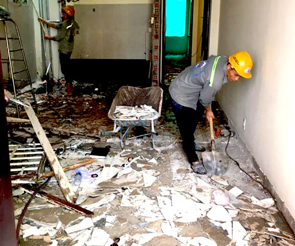 Nâng nền tầng trệt sửa chữa cải tạo nền nhà