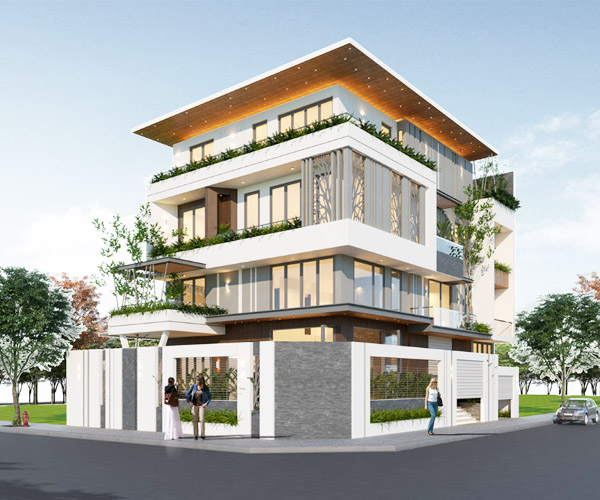 Giá xây nhà 1 trệt 3 lầu trọn gói tại HCM