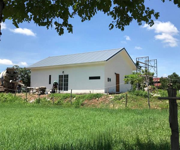 Mẫu nhà cấp 4 mái tôn 77m2 2 phòng ngủ chi phí xây dựng thấp