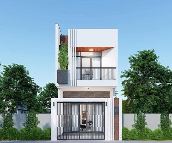 Nhà ống 2 tầng cho gia chủ yêu thích sự đơn giản