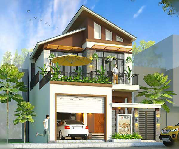 Mẫu nhà 2 tầng 60m2 siêu tiết kiệm chi phí cho gia chủ