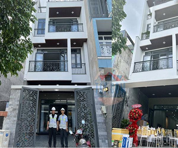 Dự án Xây nhà phố 1 trệt 2 lầu 1 sân thượng tại Quận 12 gia đình anh Tiến