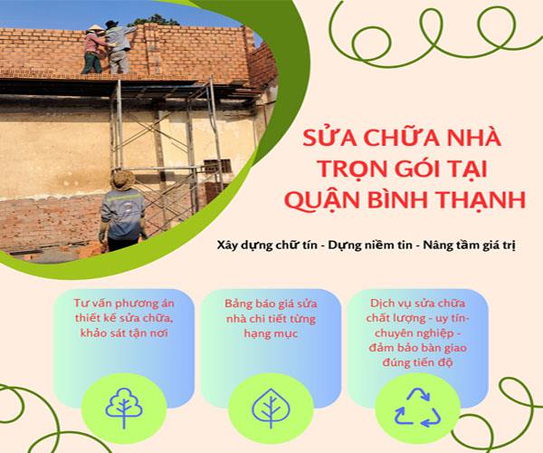 NHÀ THẦU SỬA CHỮA NHÀ TẠI QUẬN BÌNH THẠNH CHUYÊN NGHIỆP UY TÍN