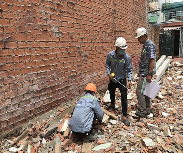 Thi Công Móng Nhà Tại Bình Tân – Lấy Mốc & Tim Cọc Chính Xác