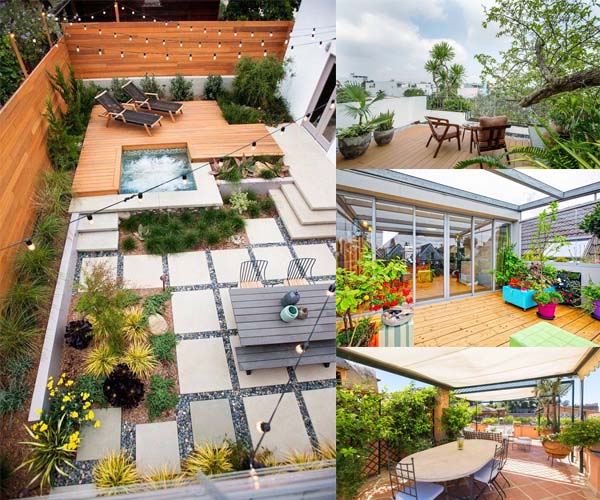 Ý tưởng thiết kế sân thượng đẹp chi phí thấp cho thi công nhà phố