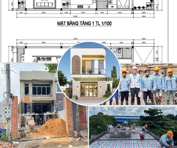 Thiết kế nhà ống 2 tầng 4x20m đẹp hiện đại