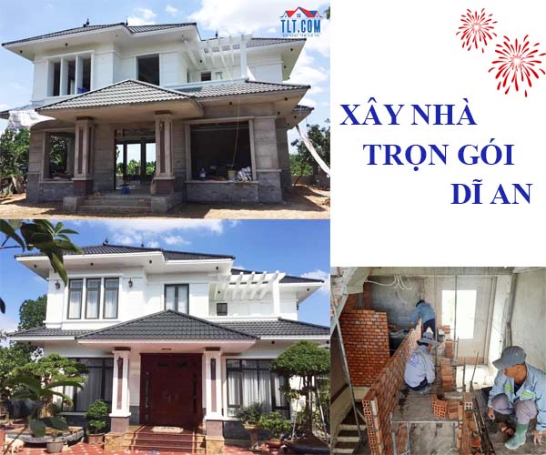 Thi công xây dựng nhà phố trọn gói tại Dĩ An Bình Dương