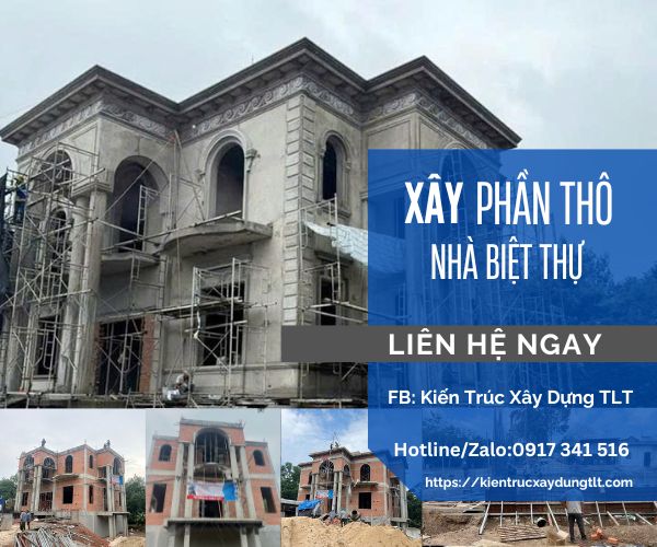 Xây nhà biệt thự phần thô TP.HCM - Báo giá chi tiết mới nhất