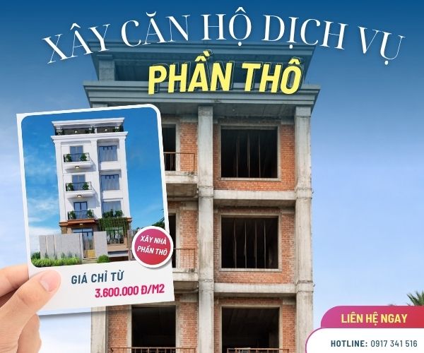 Xây Thô Căn Hộ Dịch Vụ: Quy Trình & Chi Phí Mới Nhất