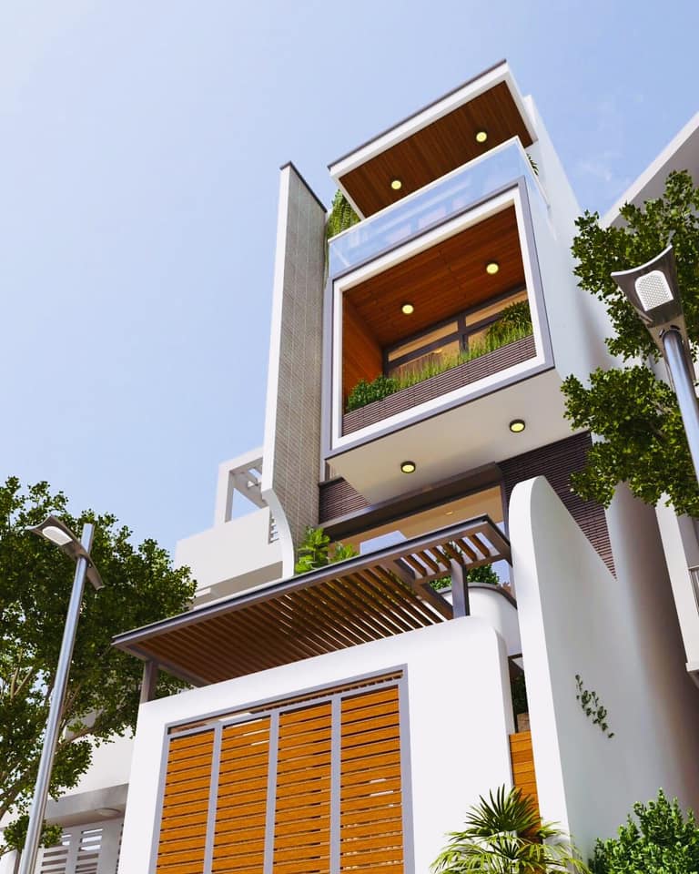 Mẫu thiết kế nhà mang phong cách hiện đại