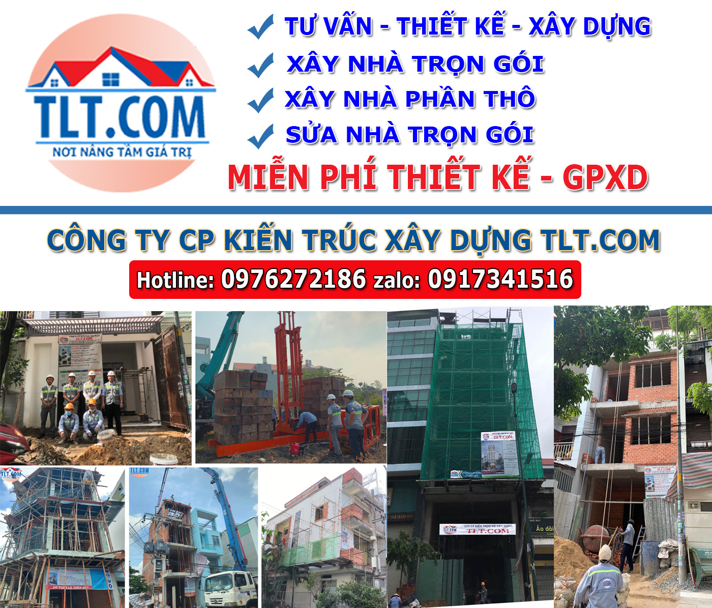 Công ty CP kiến trú xây dựng tlt.com xây nhà trọn gói