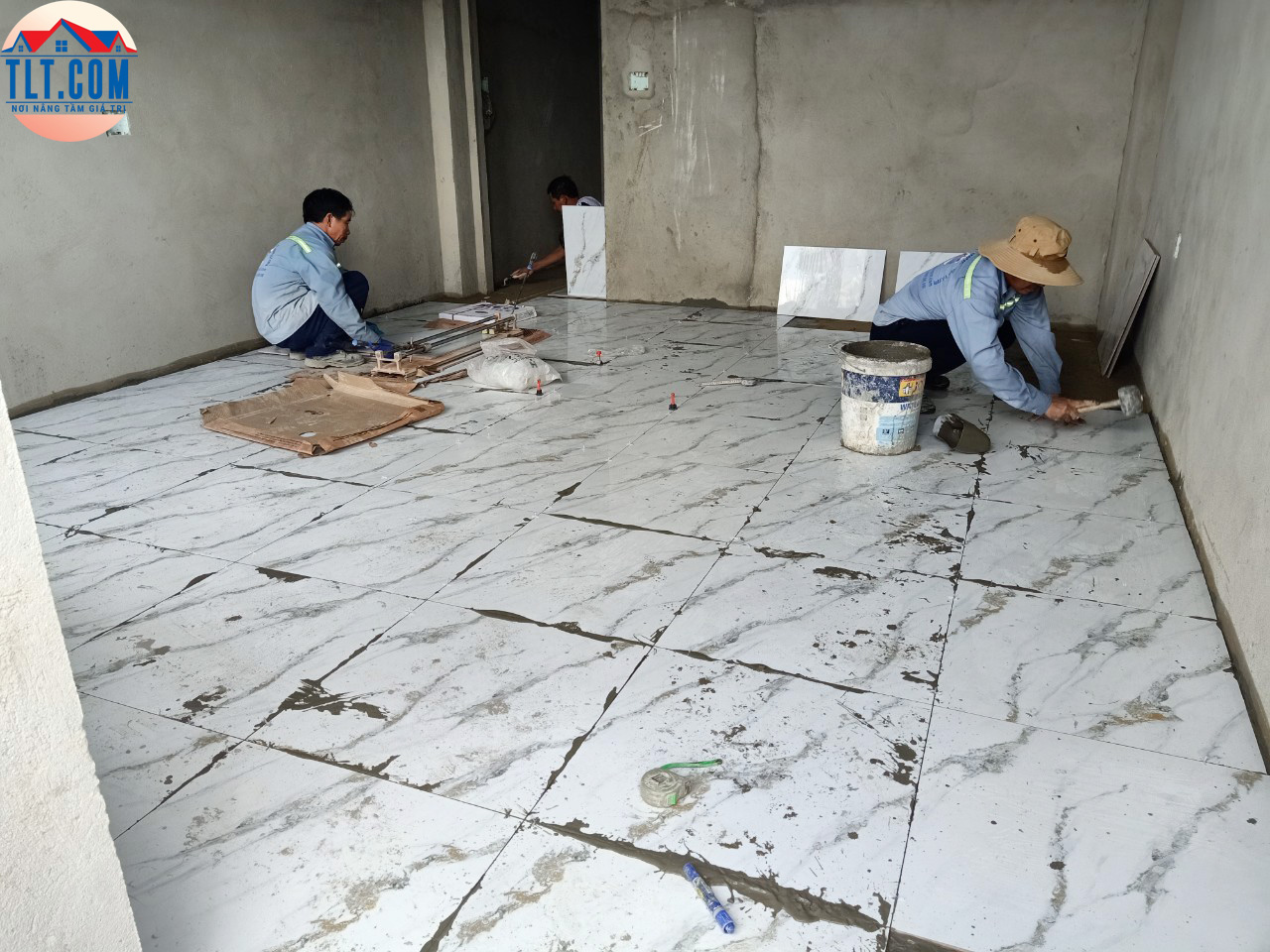 đội ngũ thi công chú trọng trong từng chi tiết