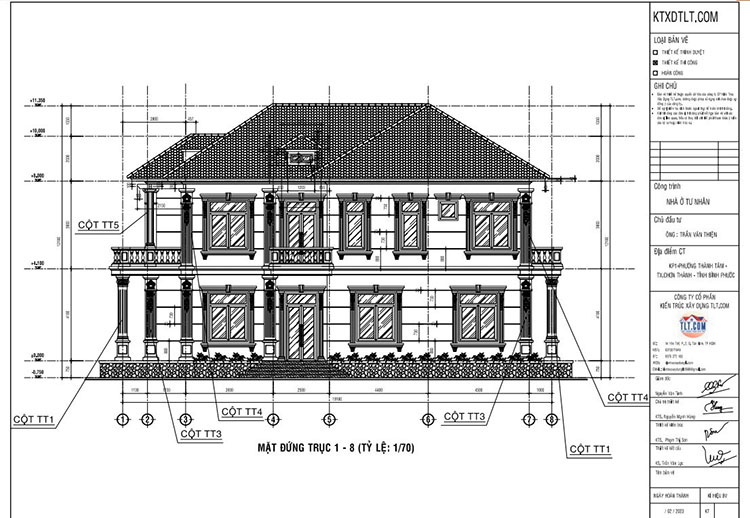 Bản vẽ mặt bằng xây nhà trọn gói Long An
