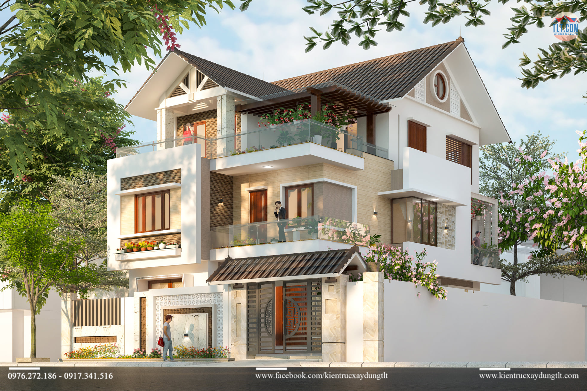 Công trình biệt thự mái Thái tại Đồng Nai