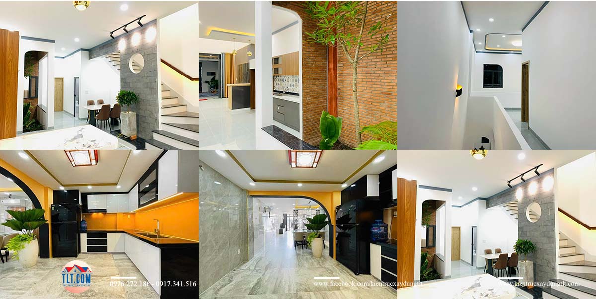 Mẫu nhà phố TLT thi công hoàn thiện