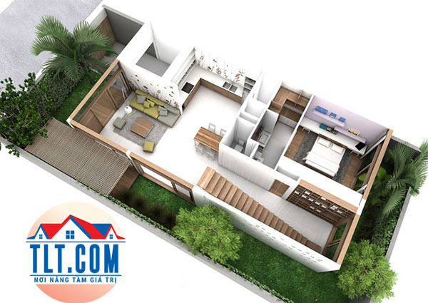 Không gian 3D thiết kế mẫu